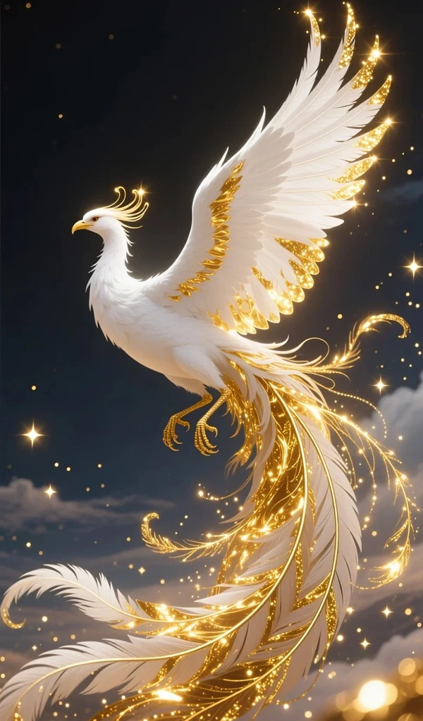 Hình chim phượng phong thủy khắc họa mạnh mẽ