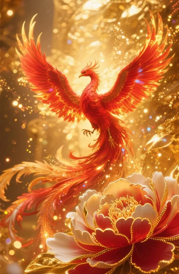 Hình chim phượng phong thủy phong thái mạnh mẽ