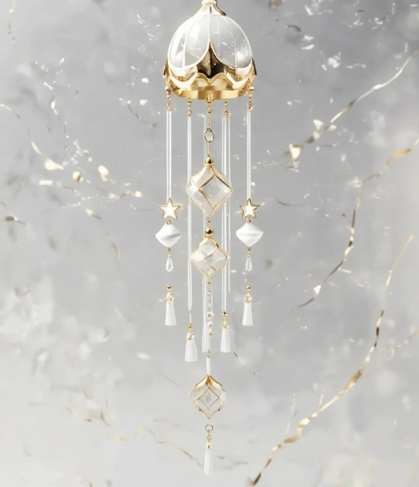 Hình chuông gió phong thủy âm thanh thanh thoát