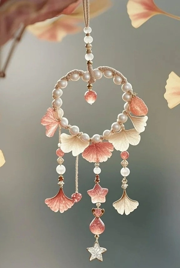 Hình chuông gió phong thủy chất liệu tự nhiên