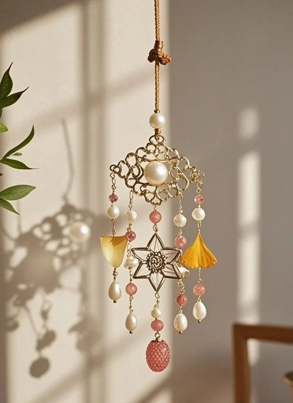 Hình chuông gió phong thủy mang sắc thái nhẹ nhàng