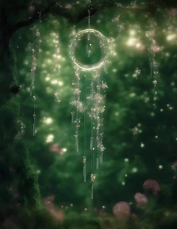 Hình chuông gió phong thủy tiếng chuông nhẹ êm