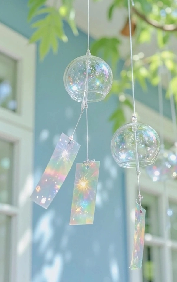 Hình chuông gió phong thủy tông màu hài hòa