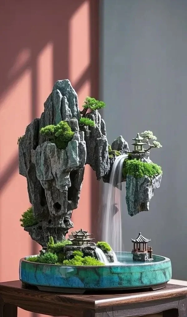 Hình đá phong thủy xếp lớp đẹp mắt