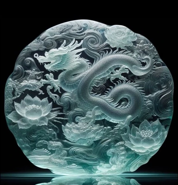 Hình đá thạch anh phong thủy sắc thái nhẹ nhàng