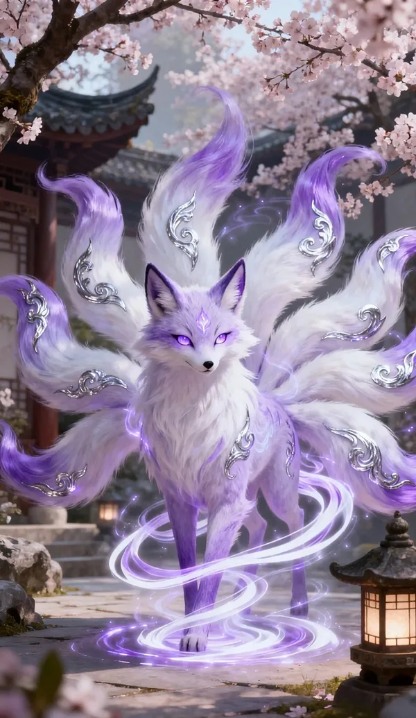 Hình hồ ly may mắn biểu tượng thu hút tài lộc