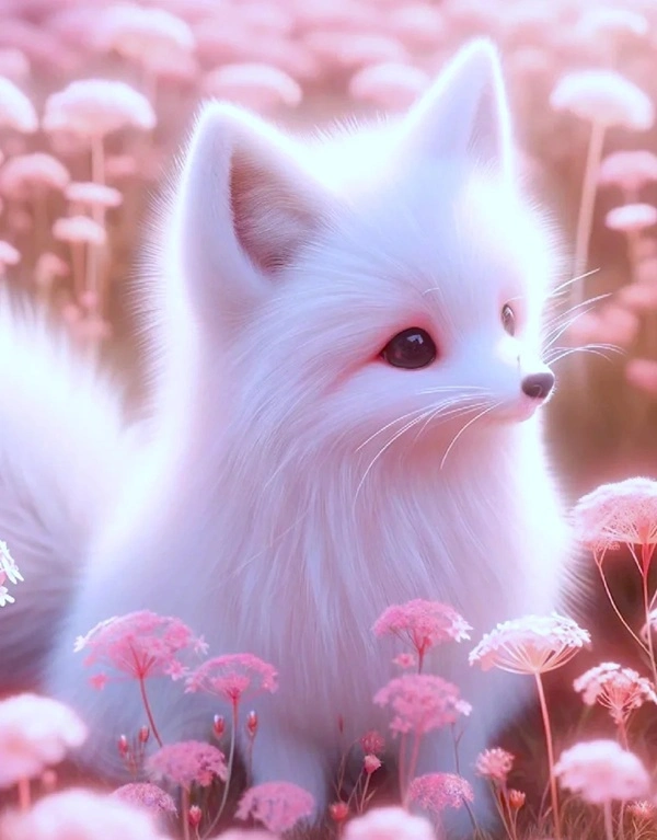 Hình hồ ly may mắn chi tiết tinh xảo