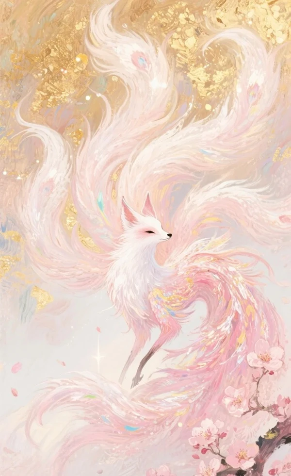 Hình hồ ly may mắn đẹp sắc nét