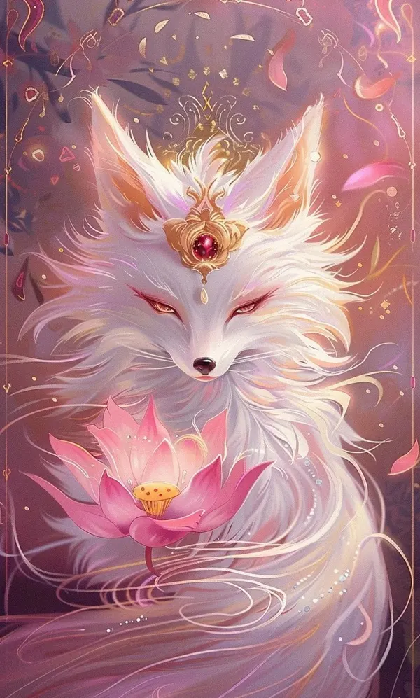 Hình hồ ly may mắn tạo cảm giác bình an