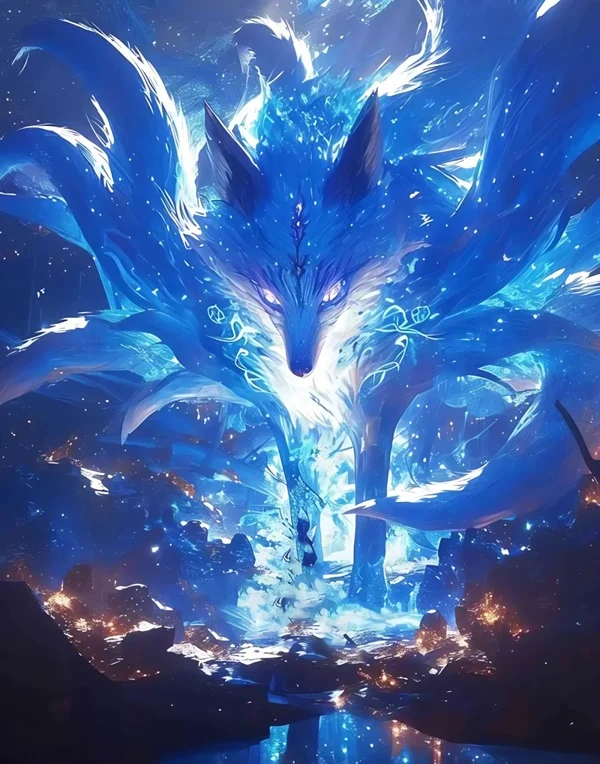 Hình hồ ly may mắn vẻ đẹp mềm mại