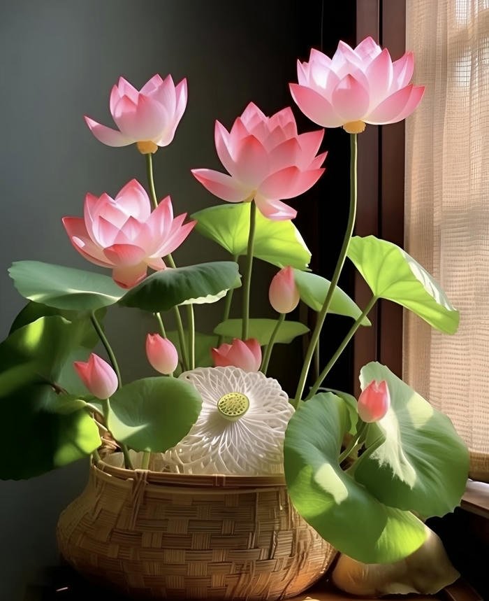 Hình hoa sen phong thủy