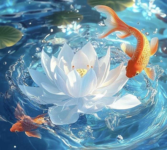 Hình hoa sen tượng trưng Phật pháp