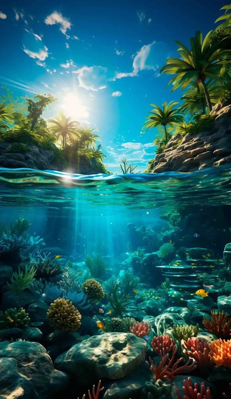 Hình nền 3D sống động màu sắc nổi bật