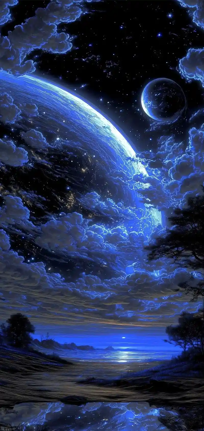 Hình nền 3D sống động phong cách công nghệ