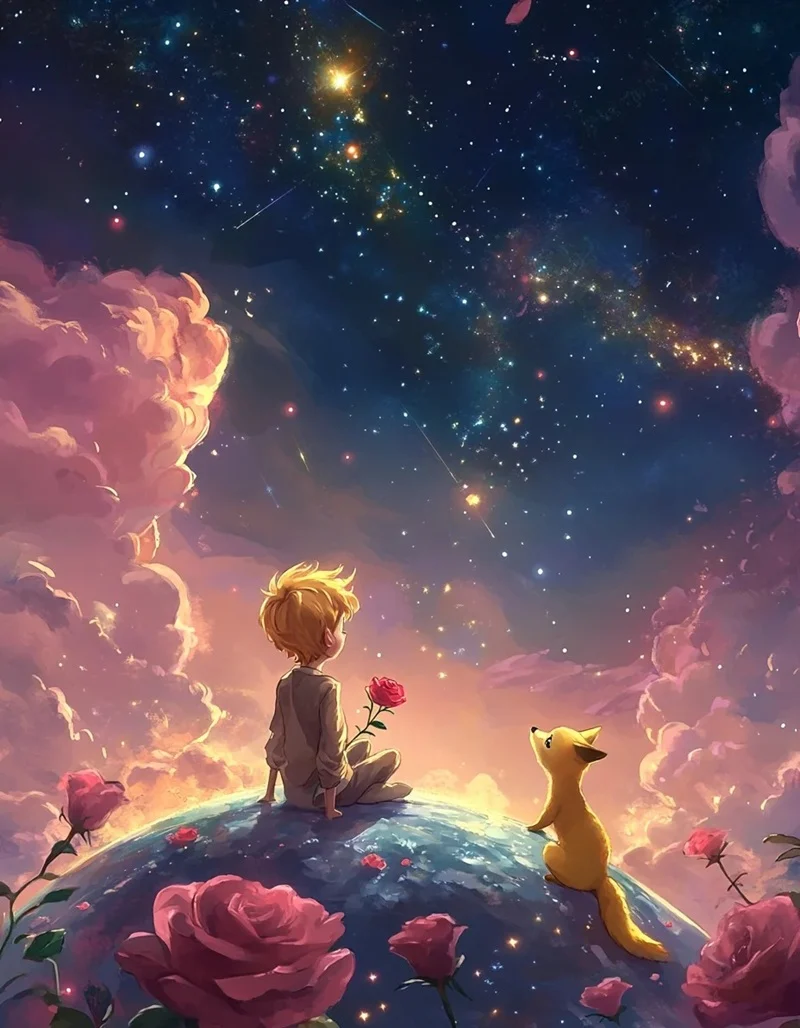 Hình nền anime đẹp ánh sáng lung linh