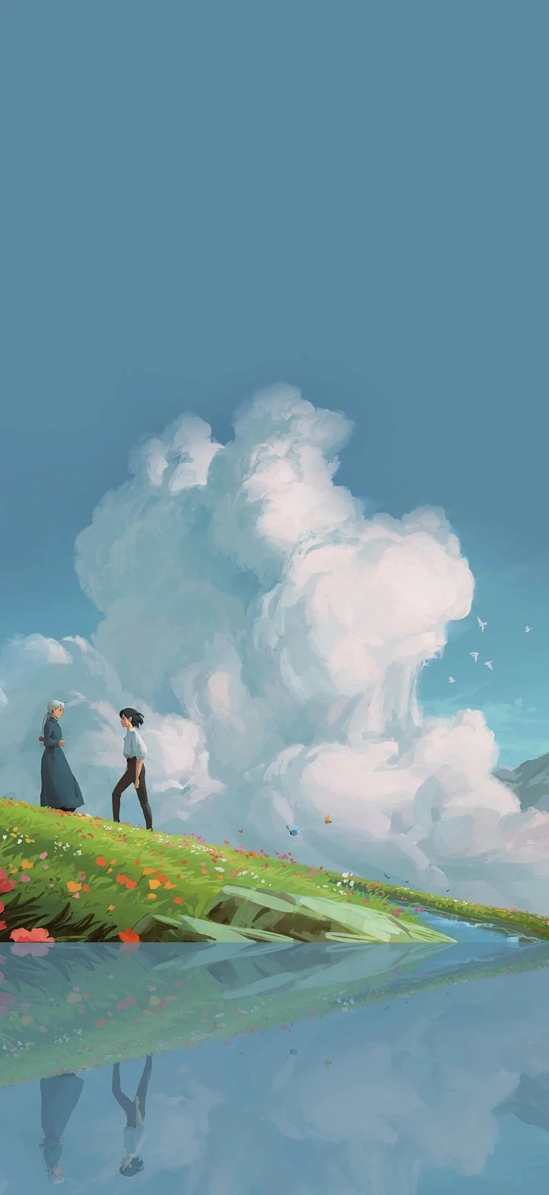 Hình nền anime đẹp dáng nhân vật nhẹ nhàng