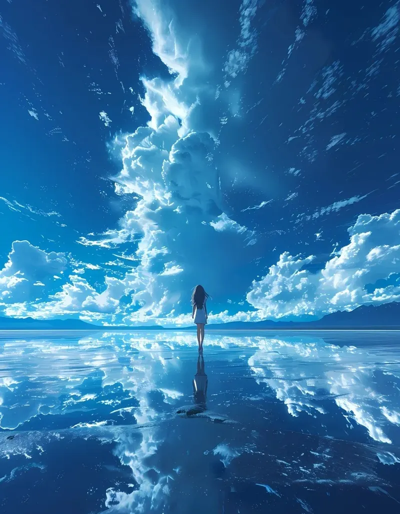 Hình nền anime đẹp khung cảnh mơ mộng