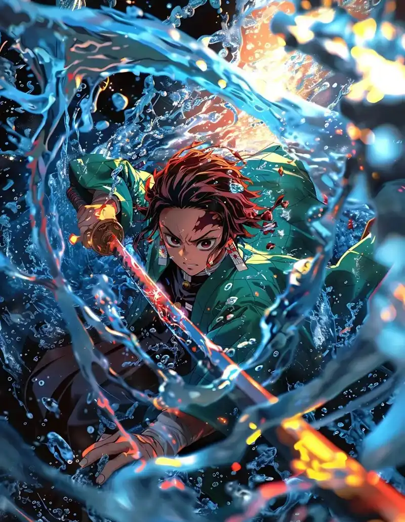 Hình nền anime đẹp phong cách năng động