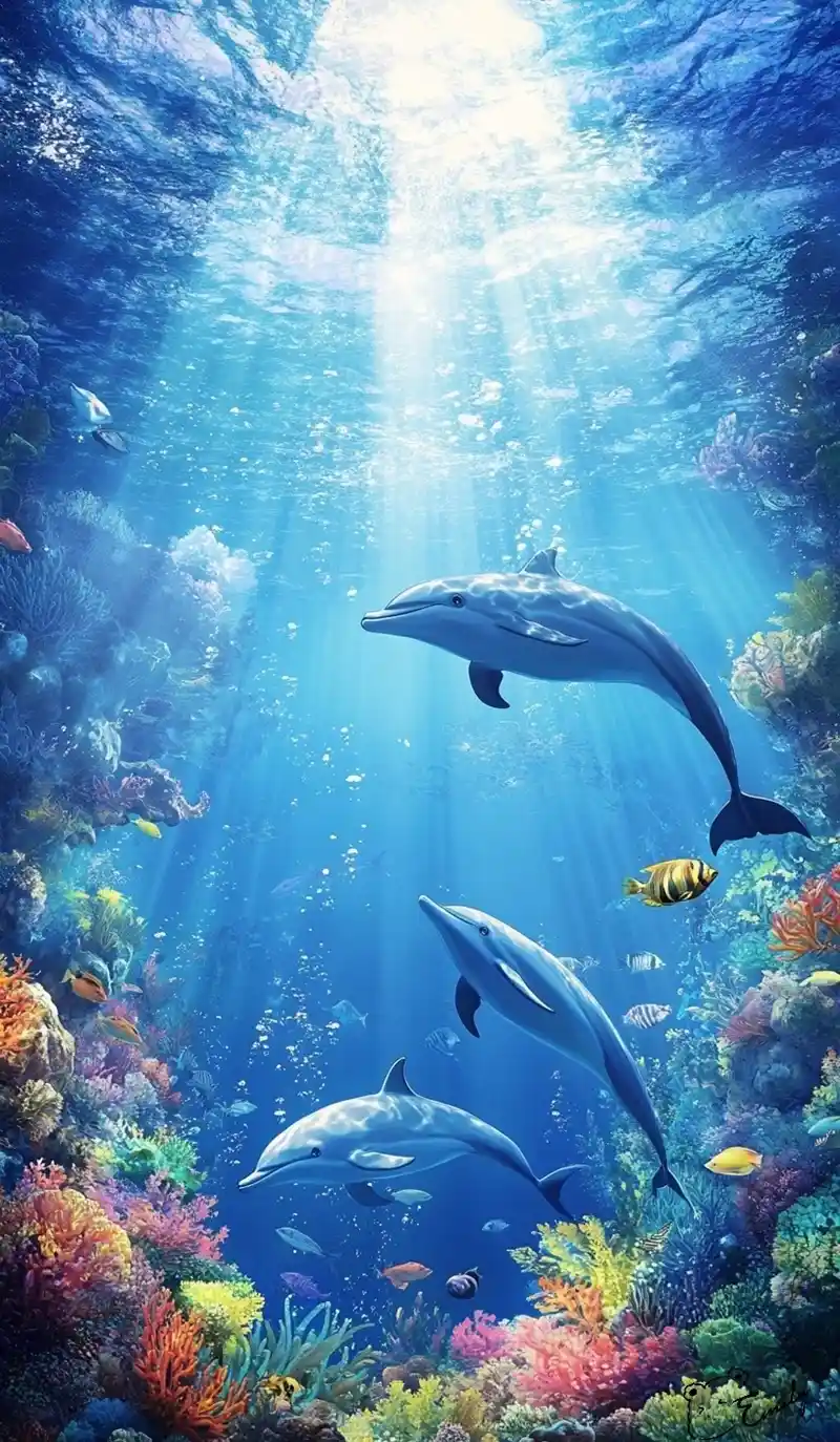 Hình nền biển xanh ánh sáng tự nhiên