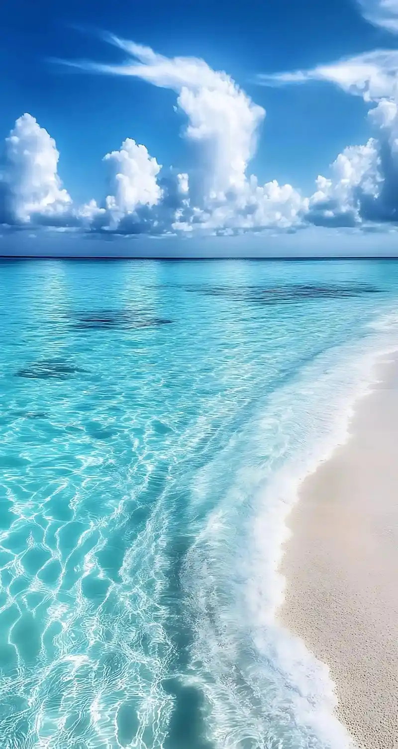 Hình nền biển xanh chân trời rộng lớn