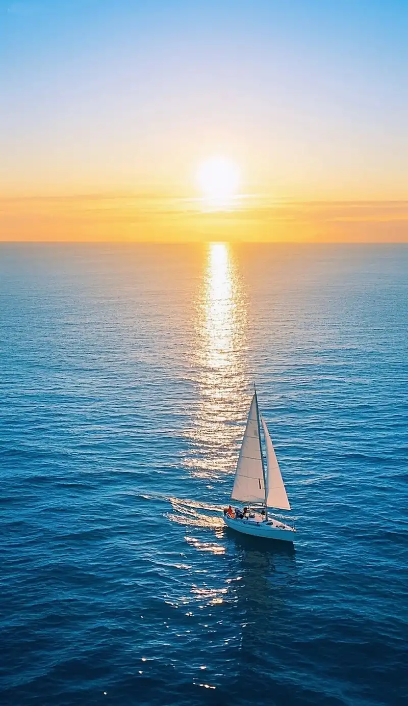 Hình nền biển xanh mang năng lượng tích cực