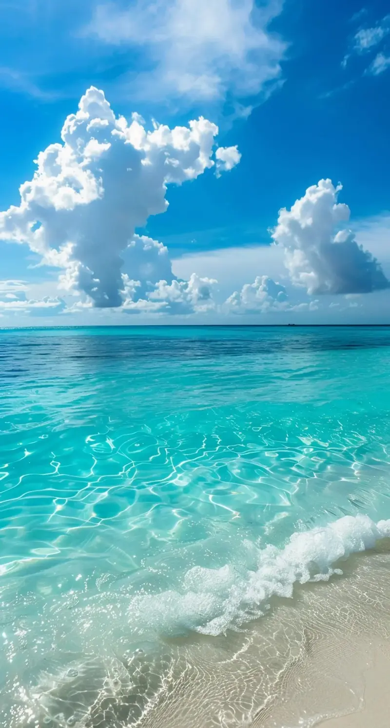 Hình nền biển xanh nước biển óng ánh