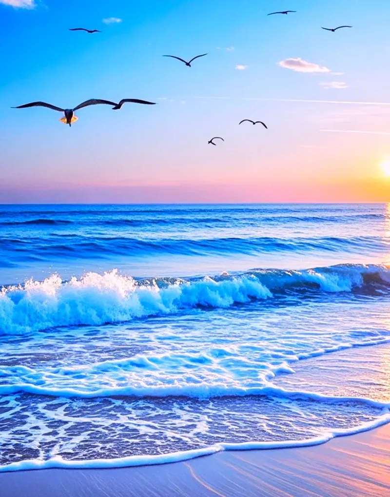 Hình nền biển xanh phong cảnh hài hòa