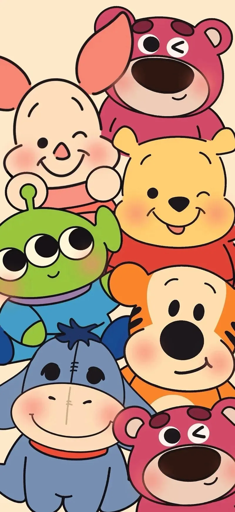 Hình nền cute dễ thương bố cục hài hòa