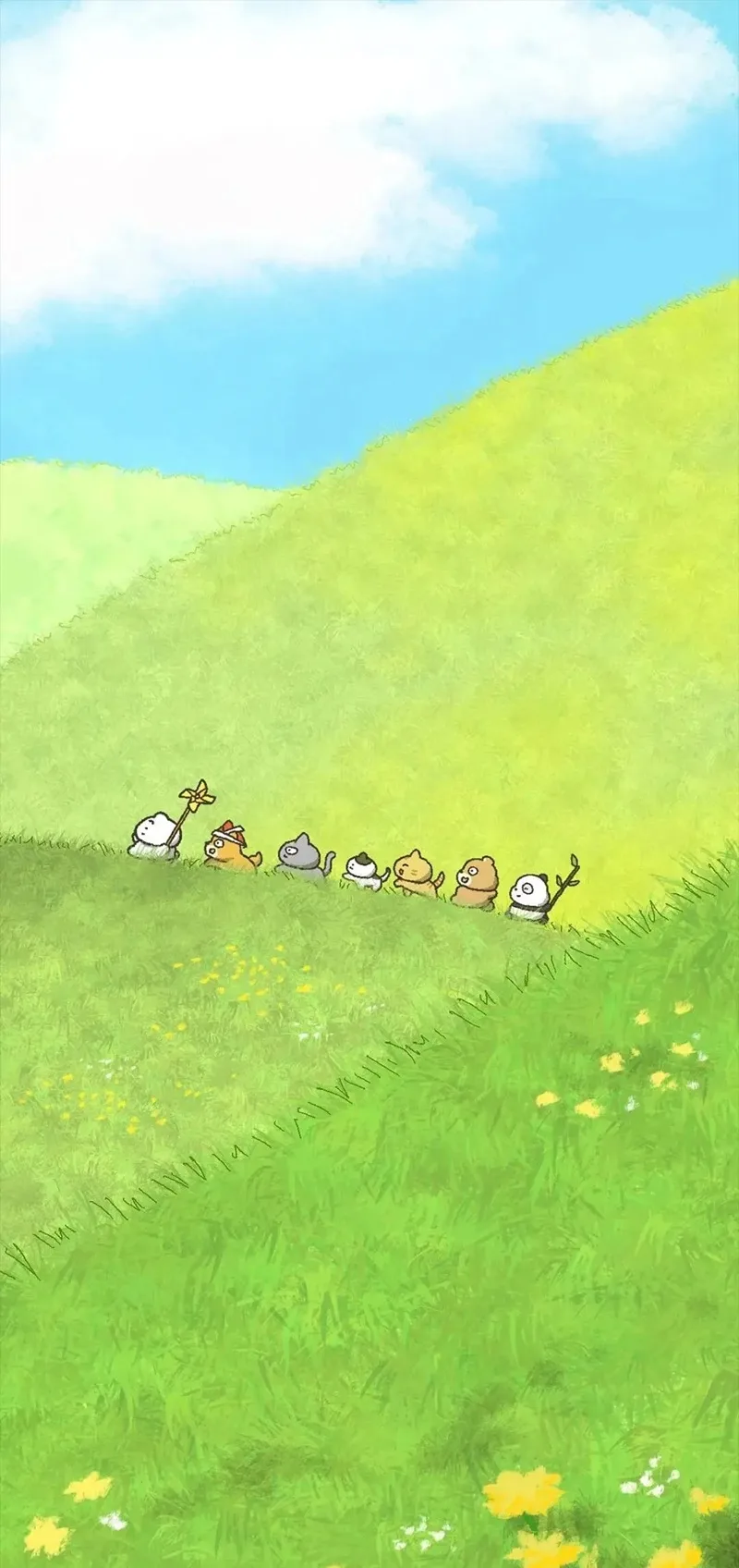 Hình nền cute dễ thương tông màu dịu nhẹ