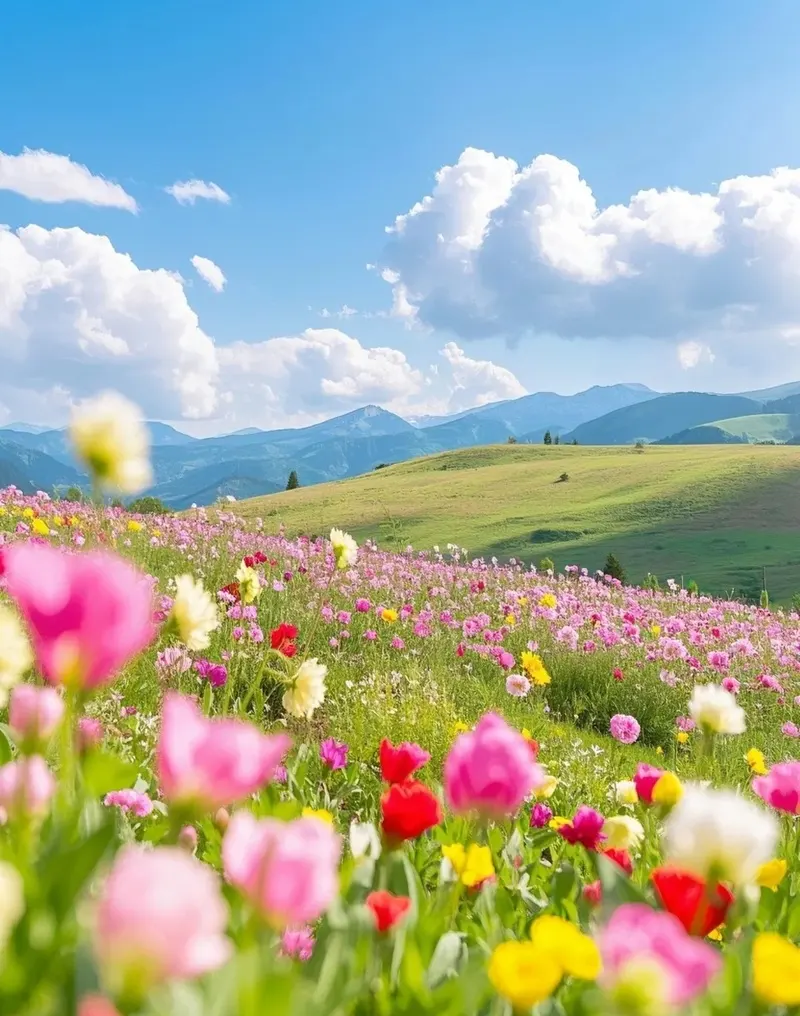 Hình nền hoa tươi sáng điểm nhấn nổi bật