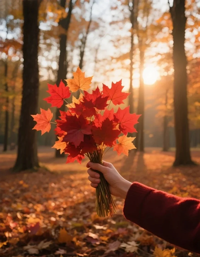 Hình nền mùa thu lá vàng rơi