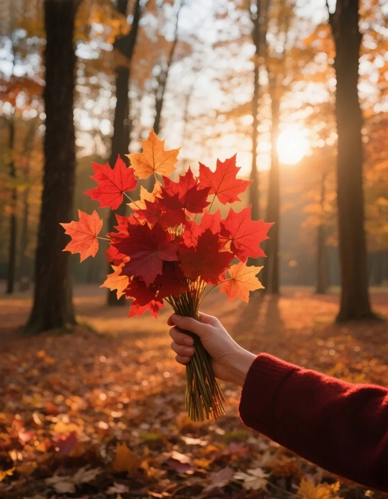 Hình nền mùa thu lá vàng rơi