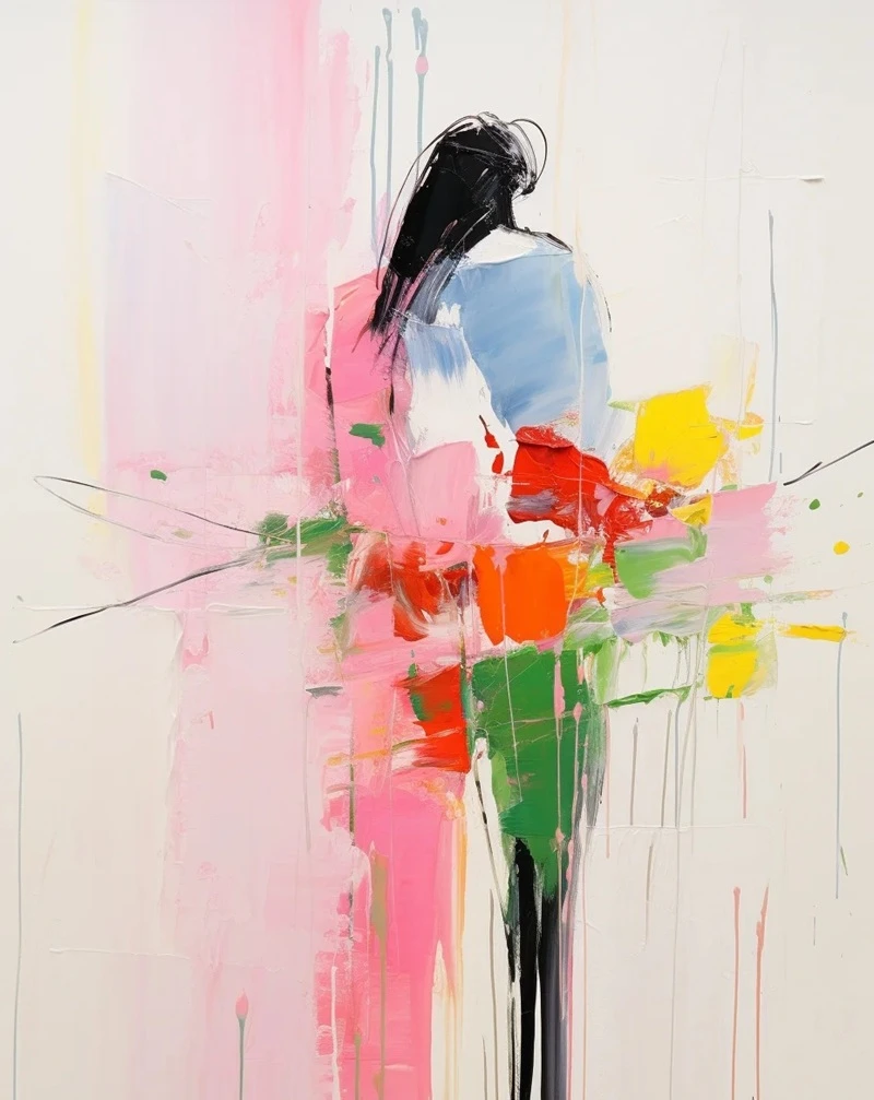 Hình nền nghệ thuật trừu tượng phong cách tối giản