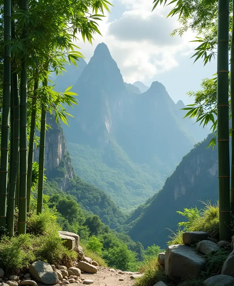 Hình nền phong cảnh núi rừng cảnh quan rộng mở