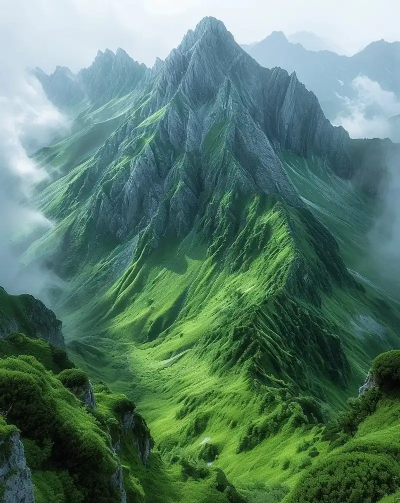 Hình nền phong cảnh núi rừng cảnh vật nhẹ nhàng