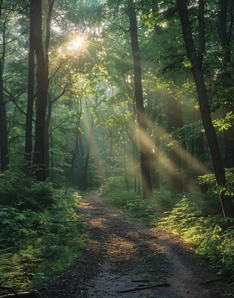 Hình nền phong cảnh núi rừng cây xanh mát mắt