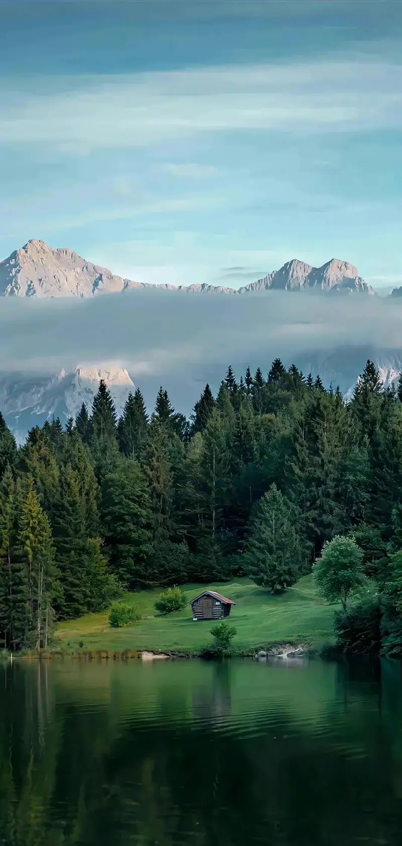 Hình nền phong cảnh núi rừng không gian thoáng rộng