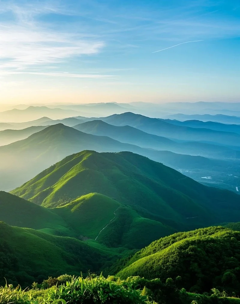 Hình nền phong cảnh núi rừng mang cảm giác thư giãn