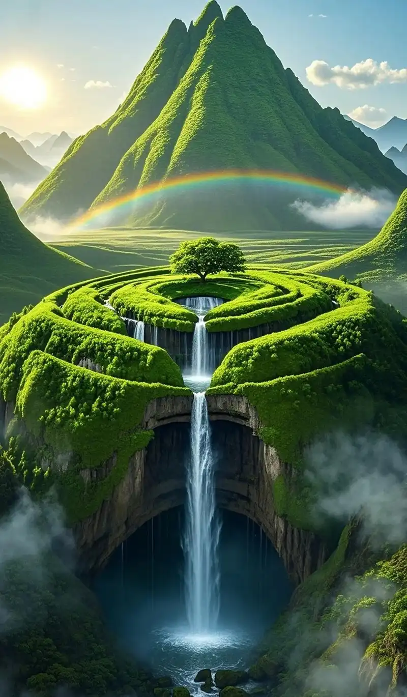 Hình nền phong cảnh núi rừng phù hợp nhiều phong cách