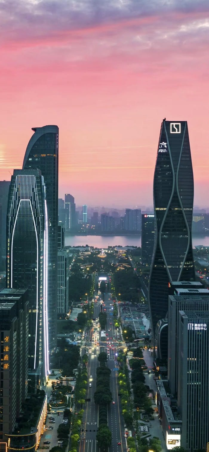 Hình nền thành phố bình yên ban mai