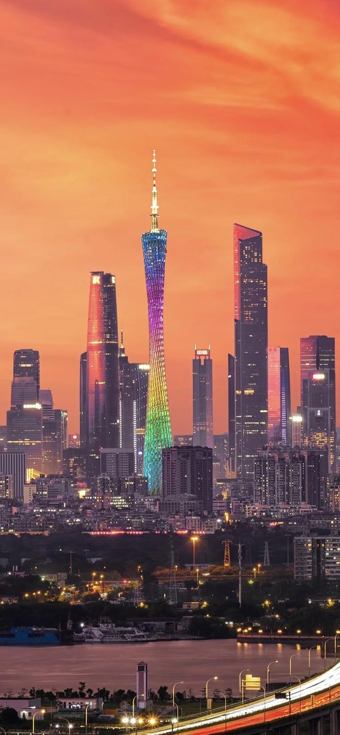 Hình nền thành phố buổi chiều