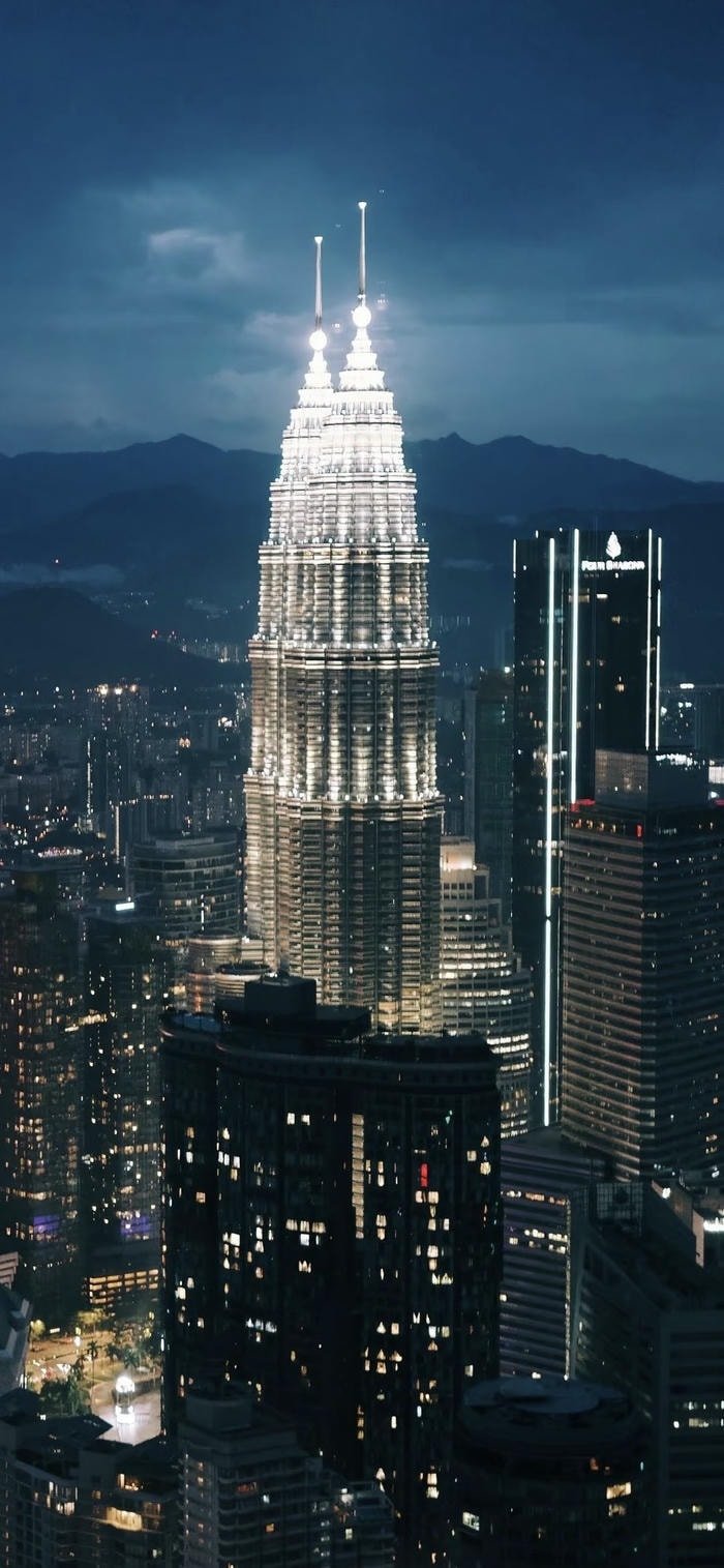 Hình nền thành phố đêm khuya