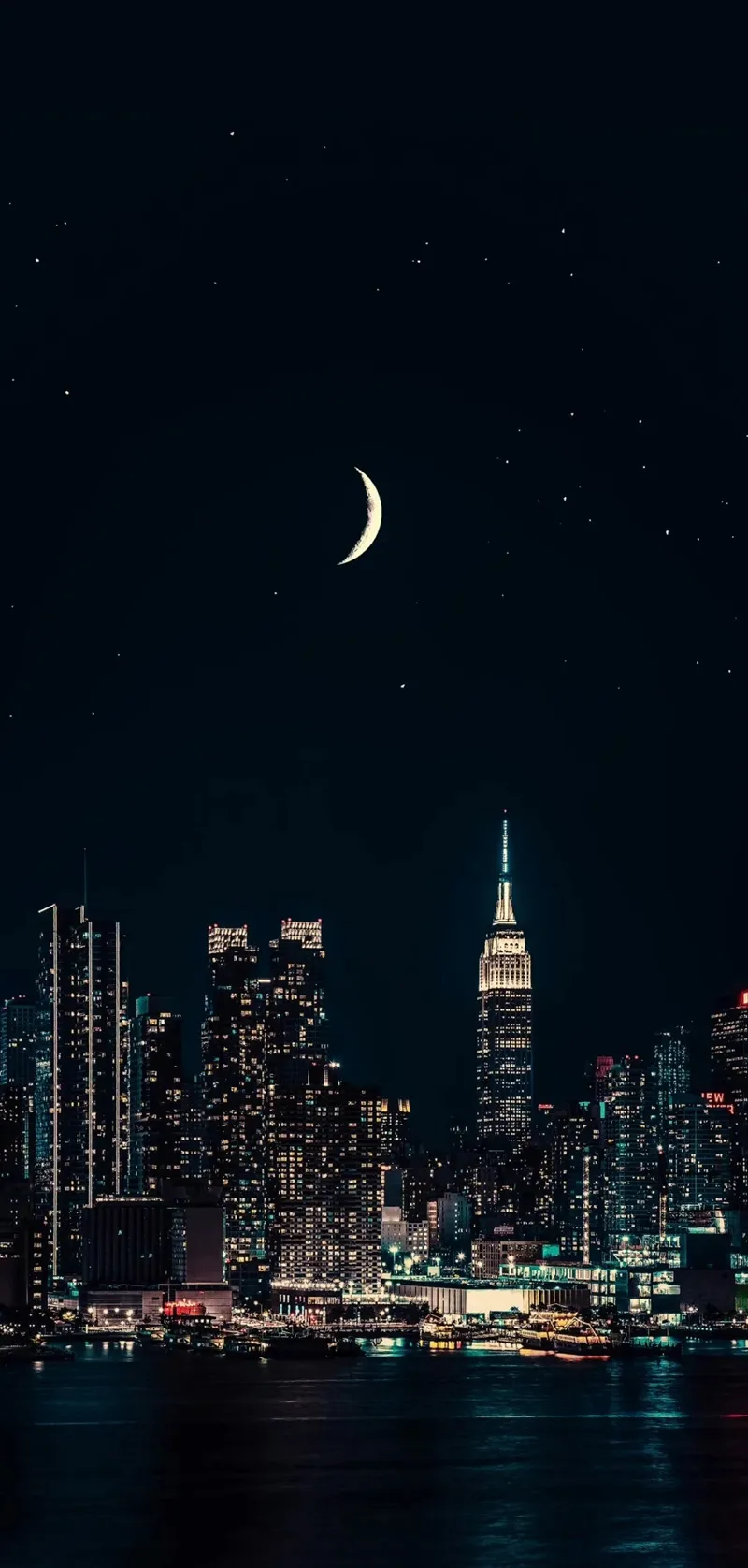 Hình nền thành phố đêm màu sắc nổi bật