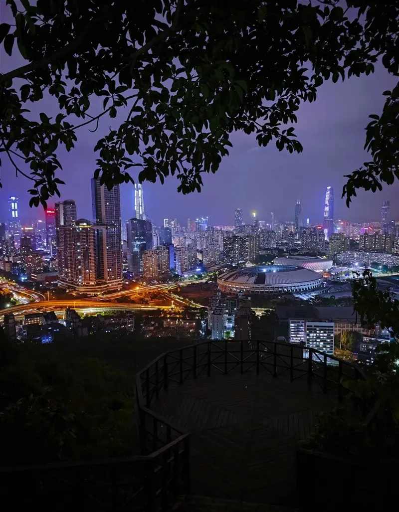 Hình nền thành phố đêm phối màu hài hòa