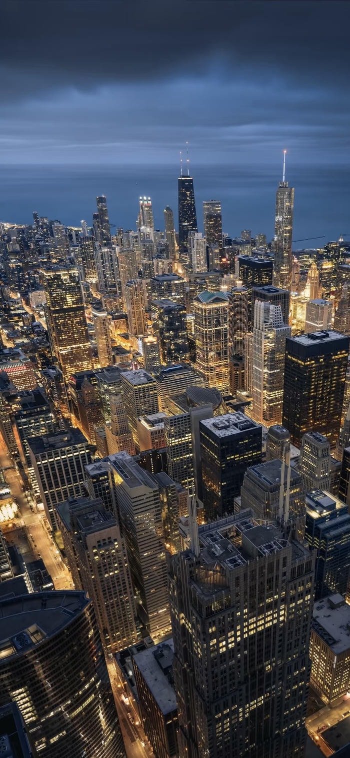 Hình nền thành phố huyền ảo