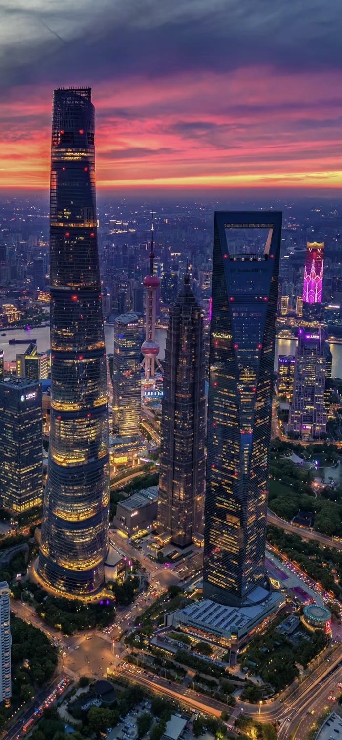 Hình nền thành phố lung linh ánh đèn