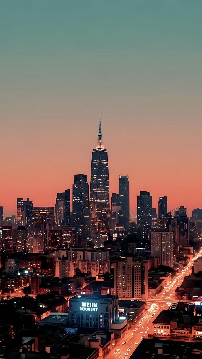 Hình nền thành phố năng động