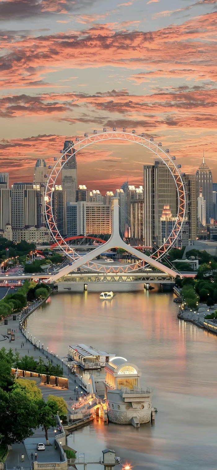 Hình nền thành phố tỏa nắng