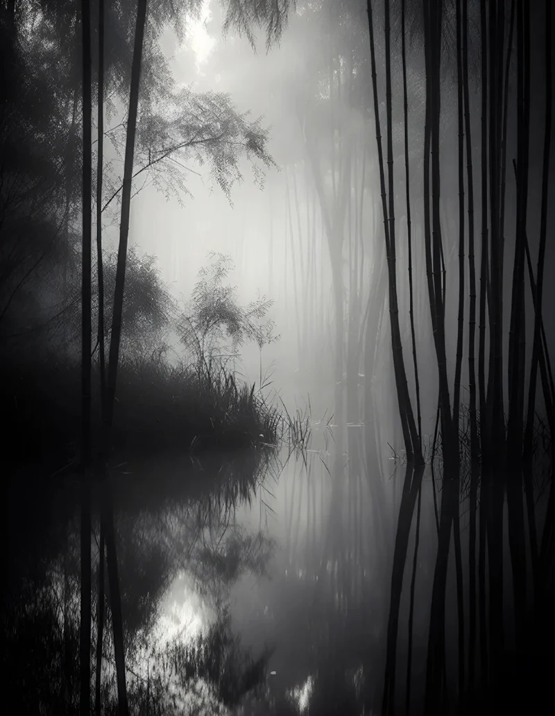 Hình nền tối huyền ảo ánh sáng phản chiếu