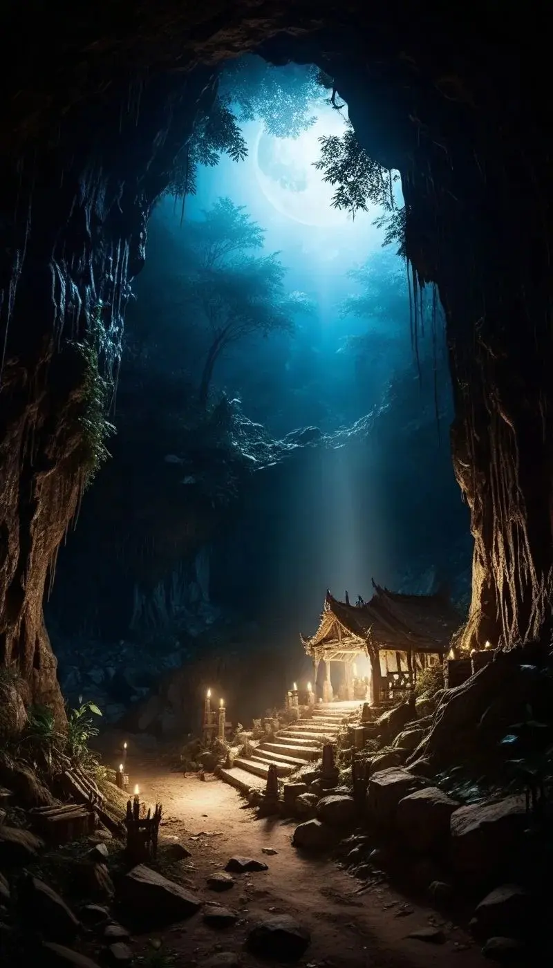 Hình nền tối huyền ảo điểm sáng nổi bật